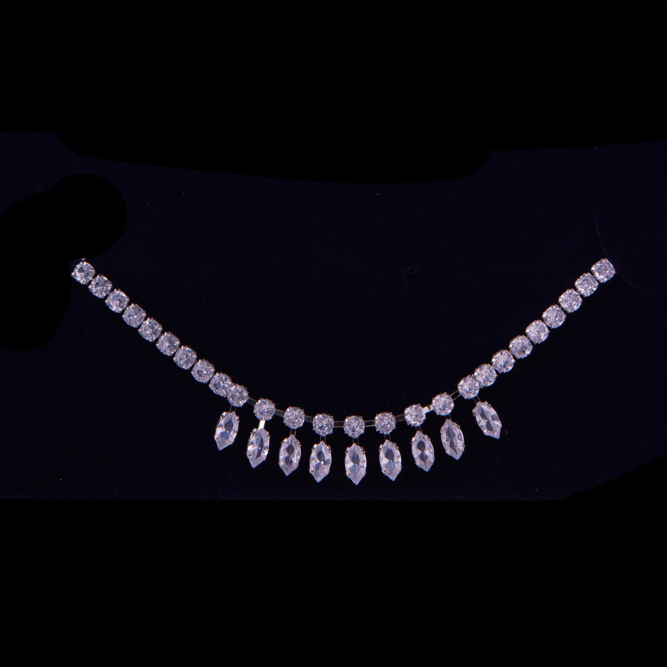 CZ Necklace Bracelet And Earring Set