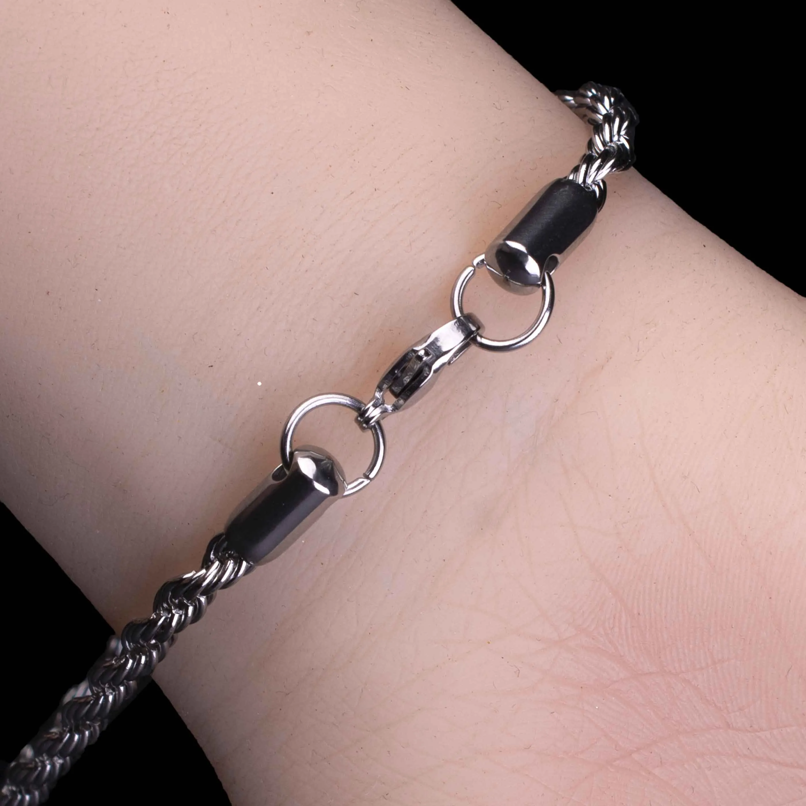 Silver Rope Bracelet