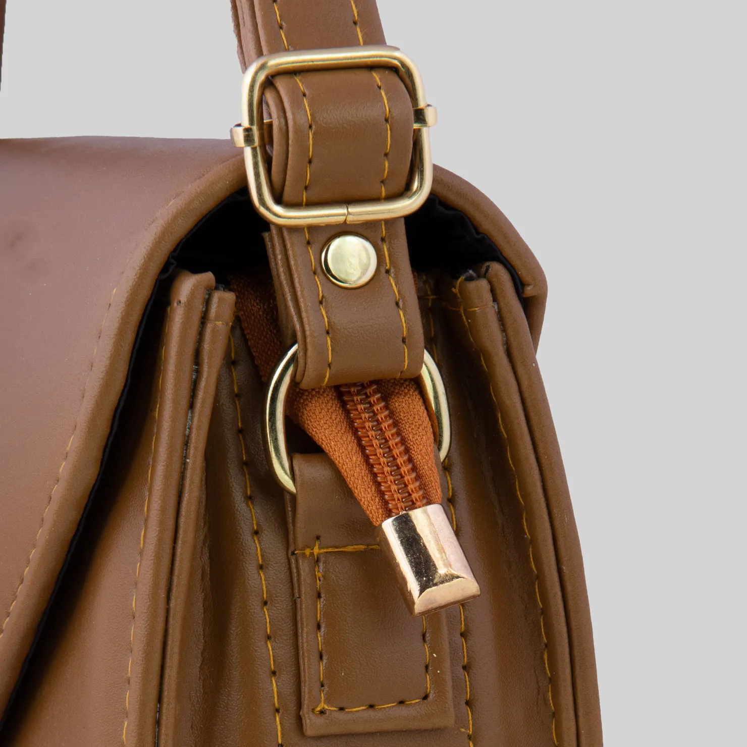 Camel Color Opea Casual Crossbody Bag