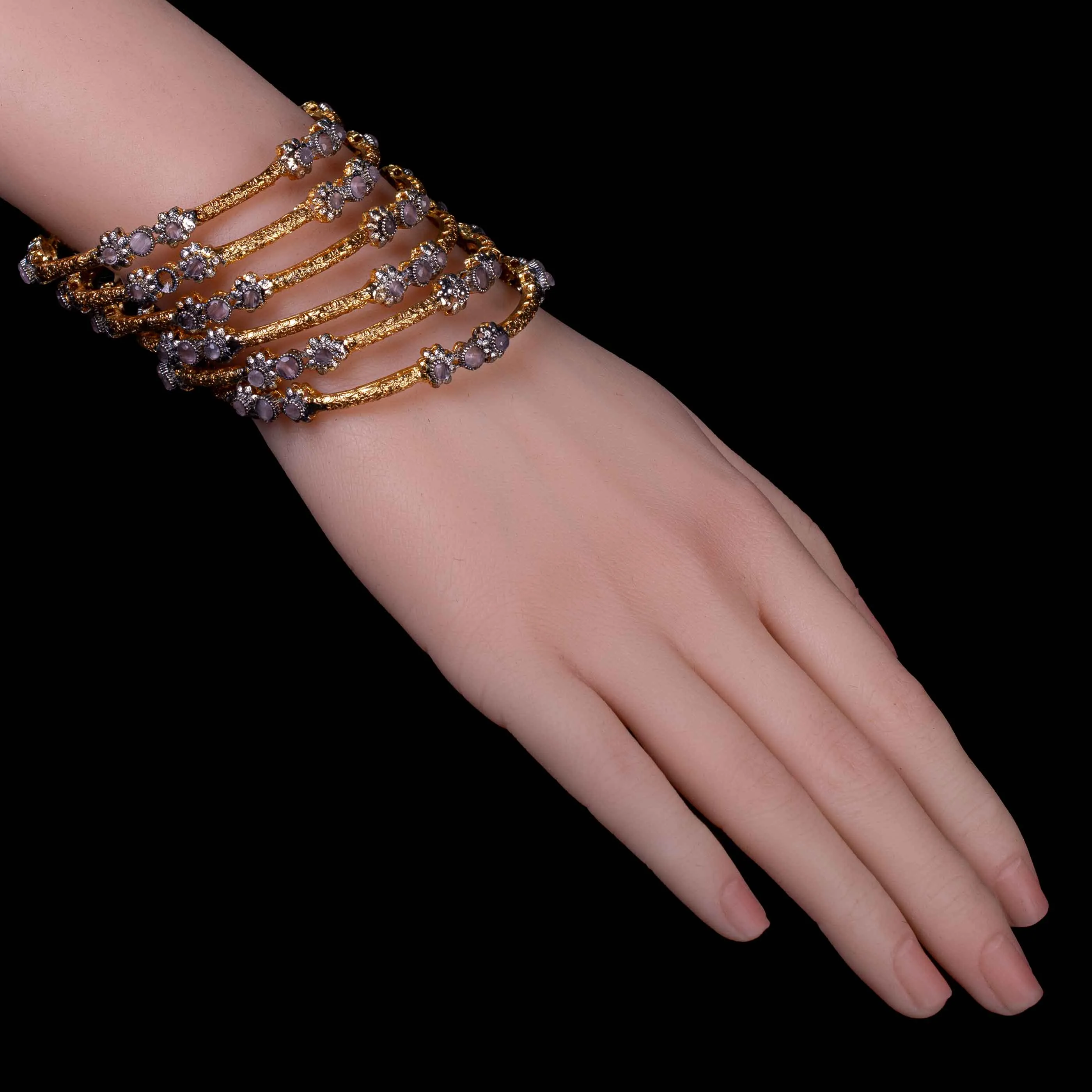 Gold Plated Bridal Bangles For Girls