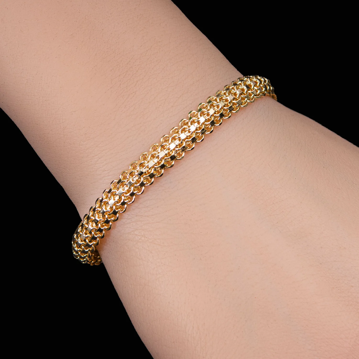 Woven Mesh Chain Bracelet