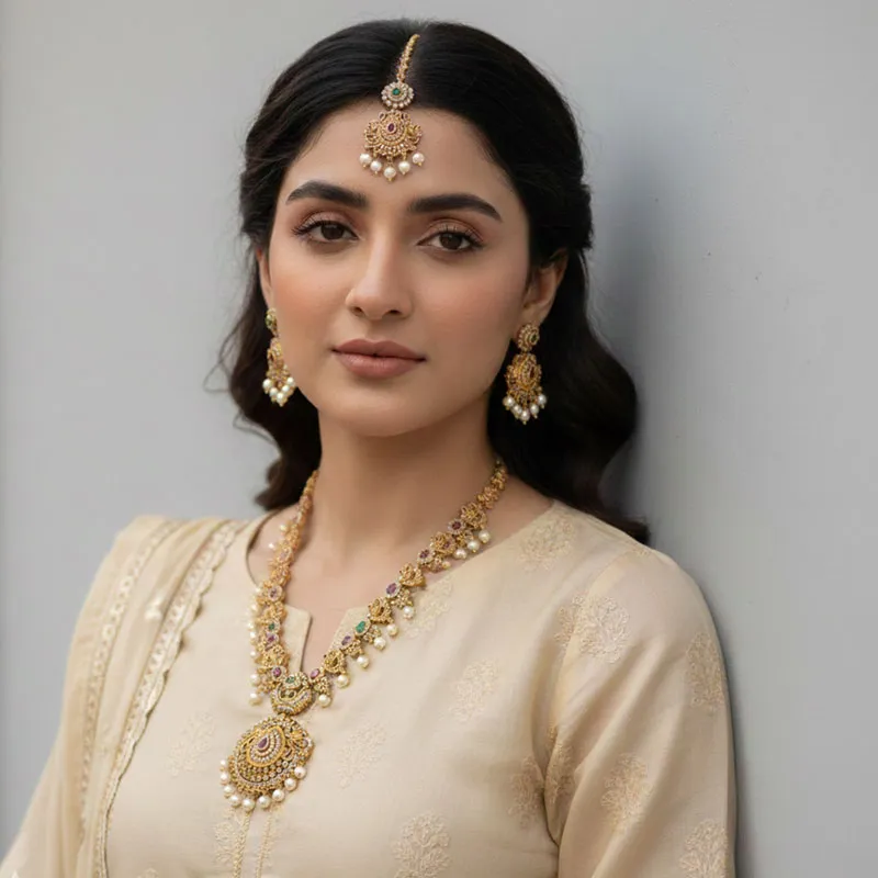 Neelmayura Bridal Necklace Set