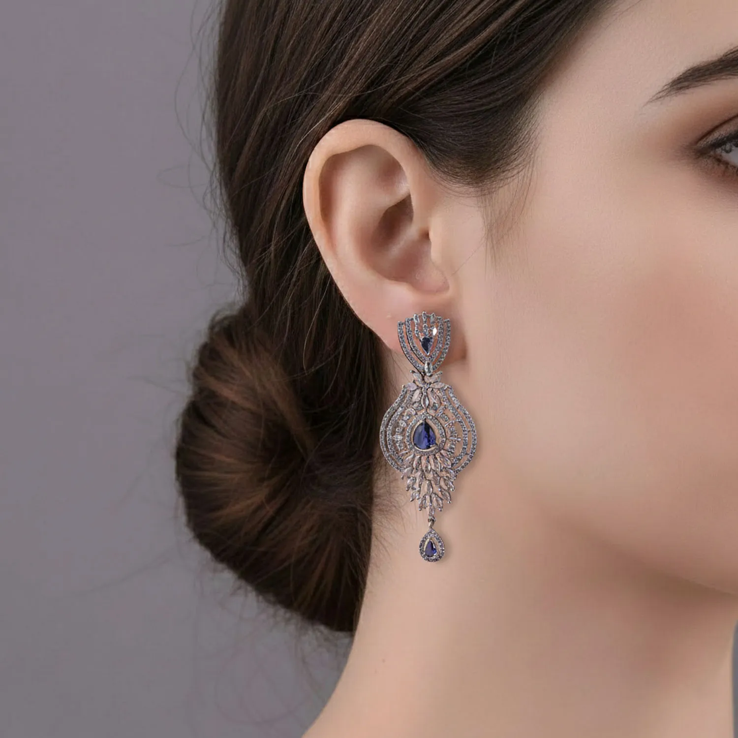 American Diamonds Chandelier Earrings