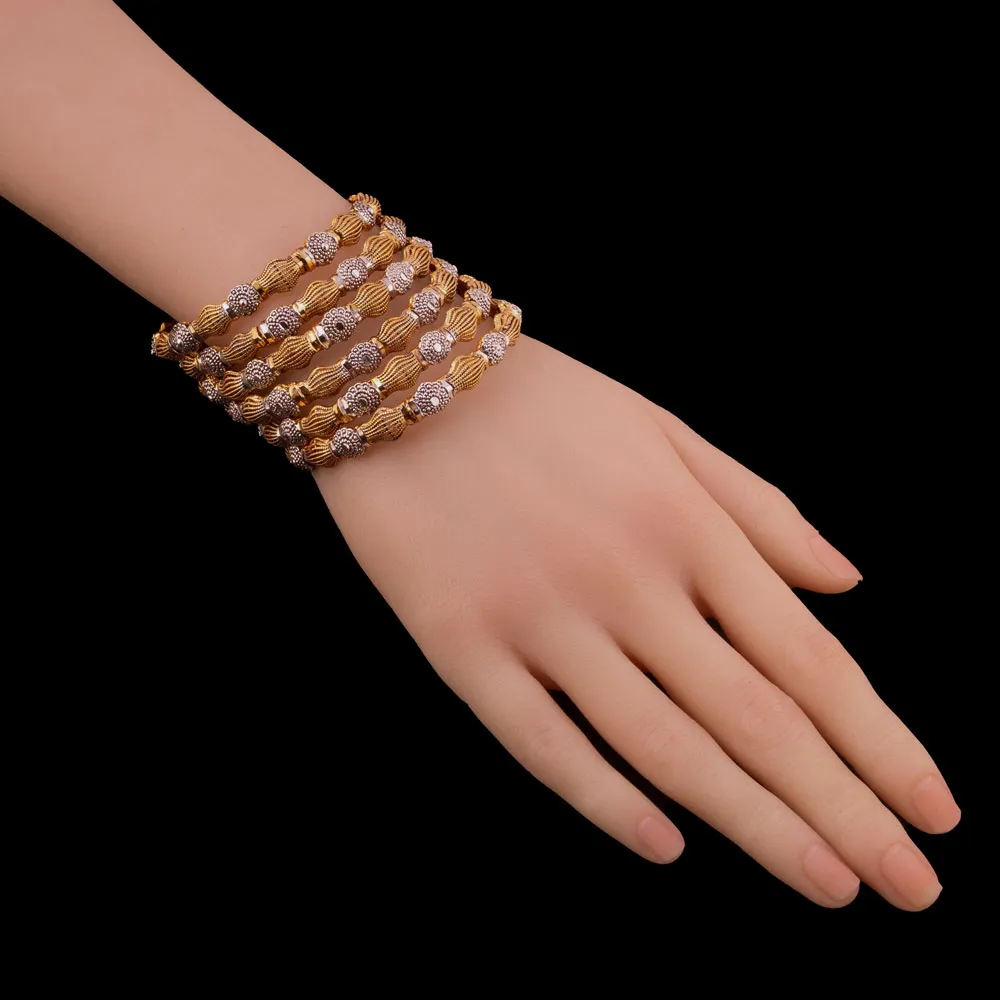 Zircon Gemstones Bangles Set