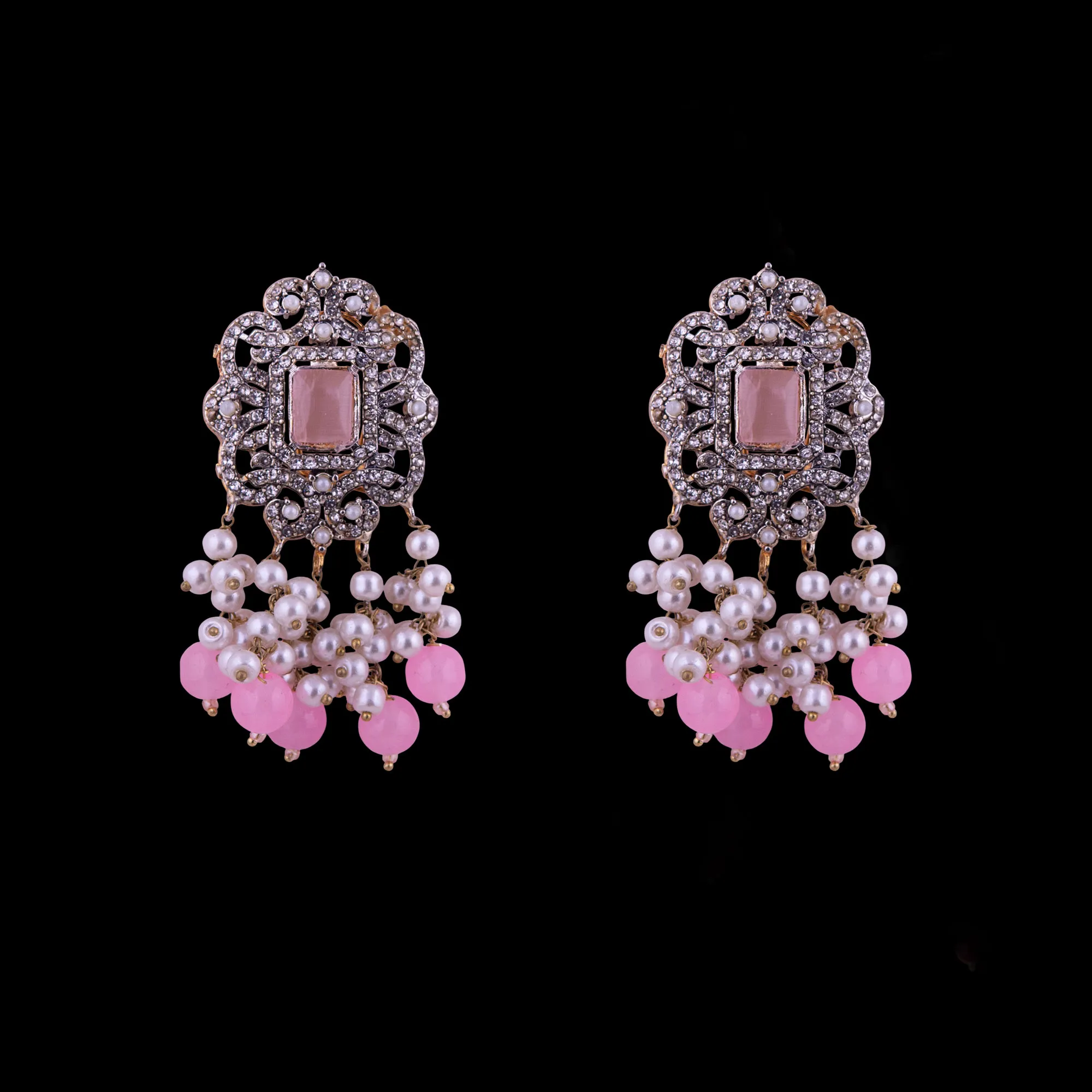 Pearl Kundan Long Mala Set