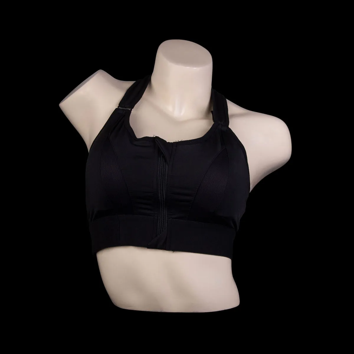 Zip Front Sports Bra