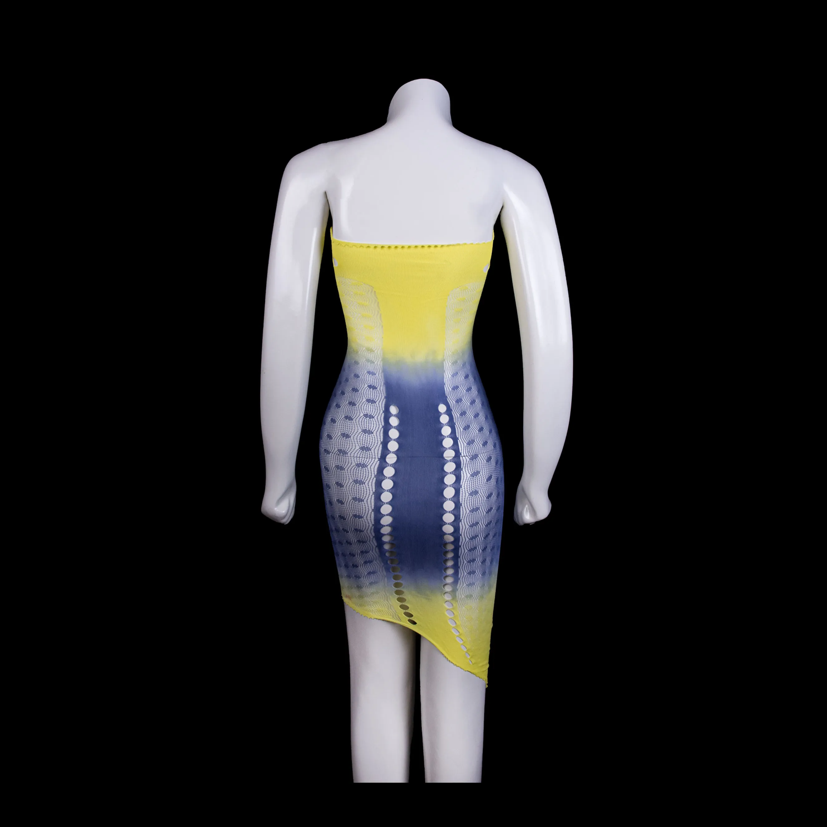 Tie-Dye Lace Stocking Lingerie Mini Dress