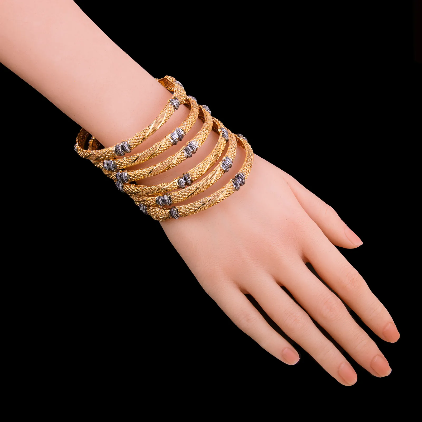 Gold Plated Bridal Bangles Set