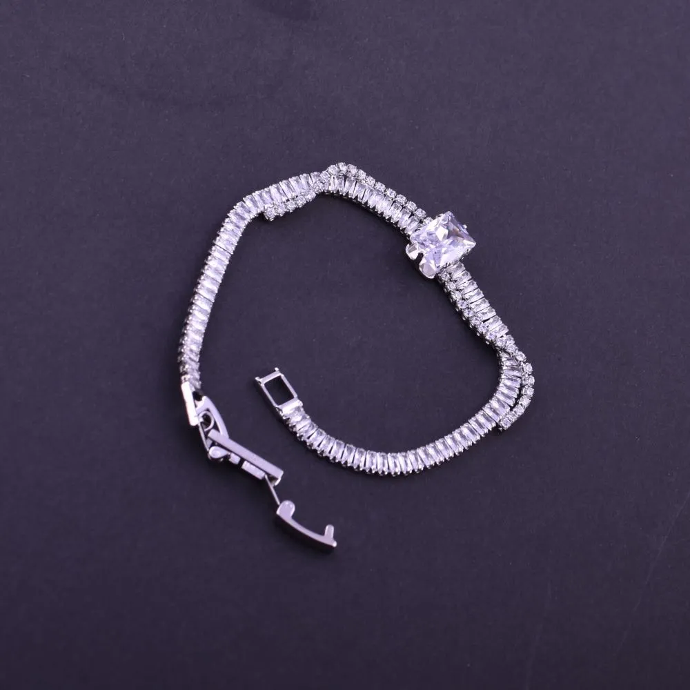 Silver Cubic Zirconia Bracelet