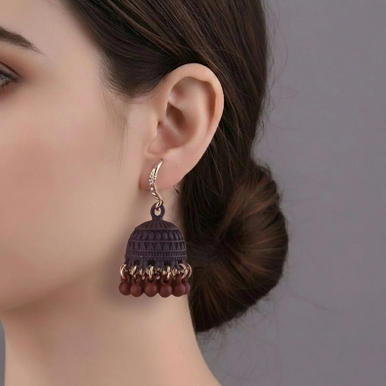 Bell Shaped Jhumka Earrings