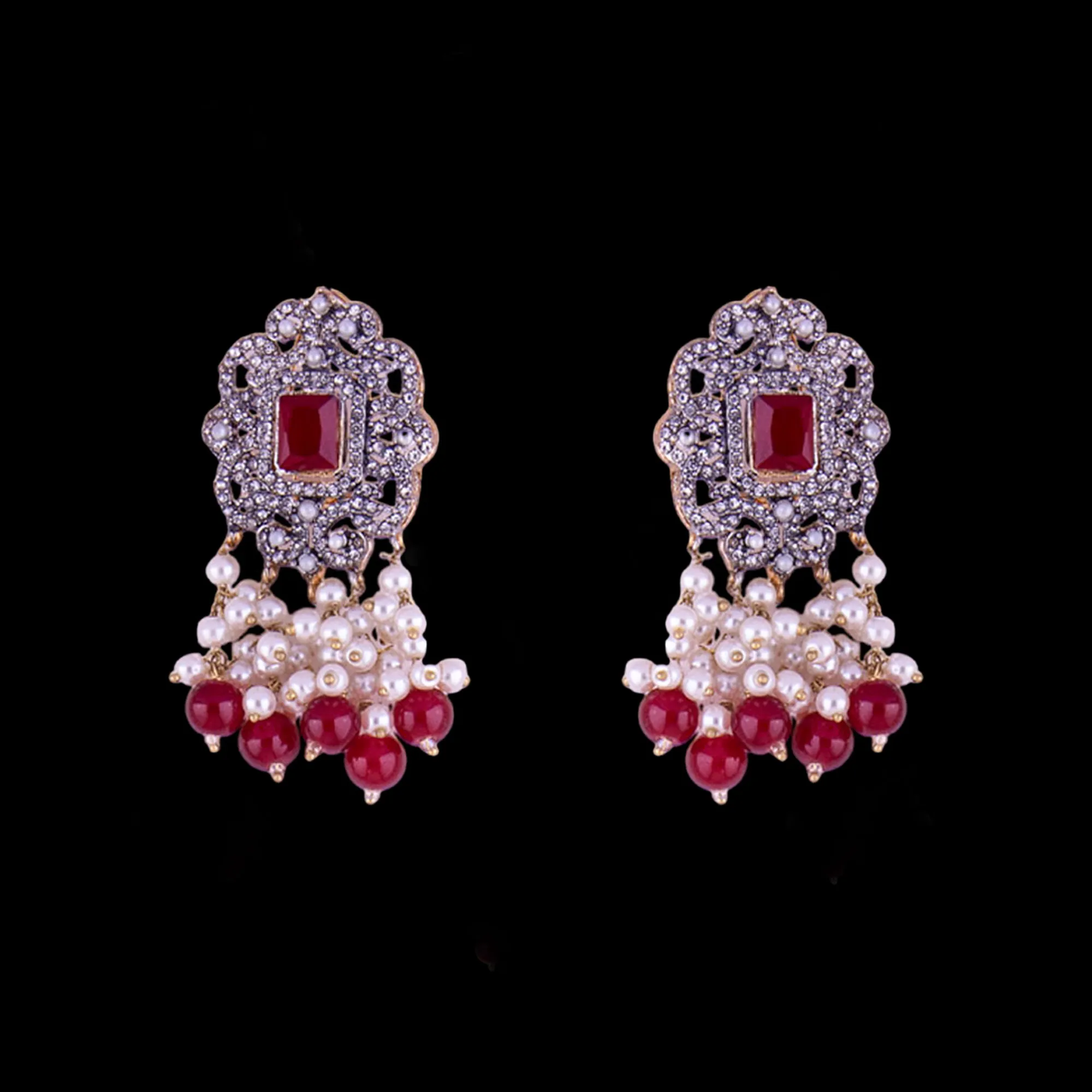 Kundan & Pearl Long Mala Set