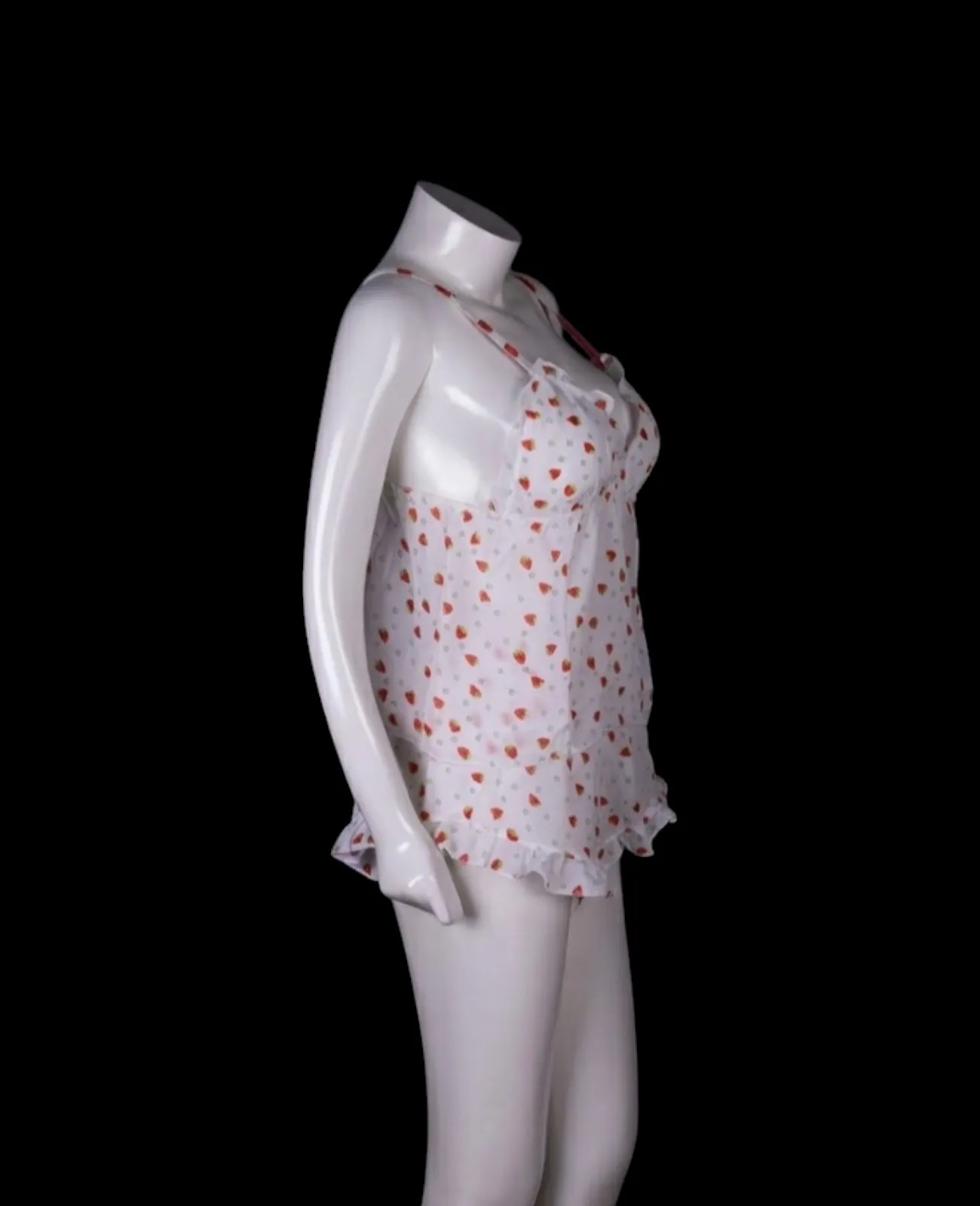 Strawberry Print Lingerie Set