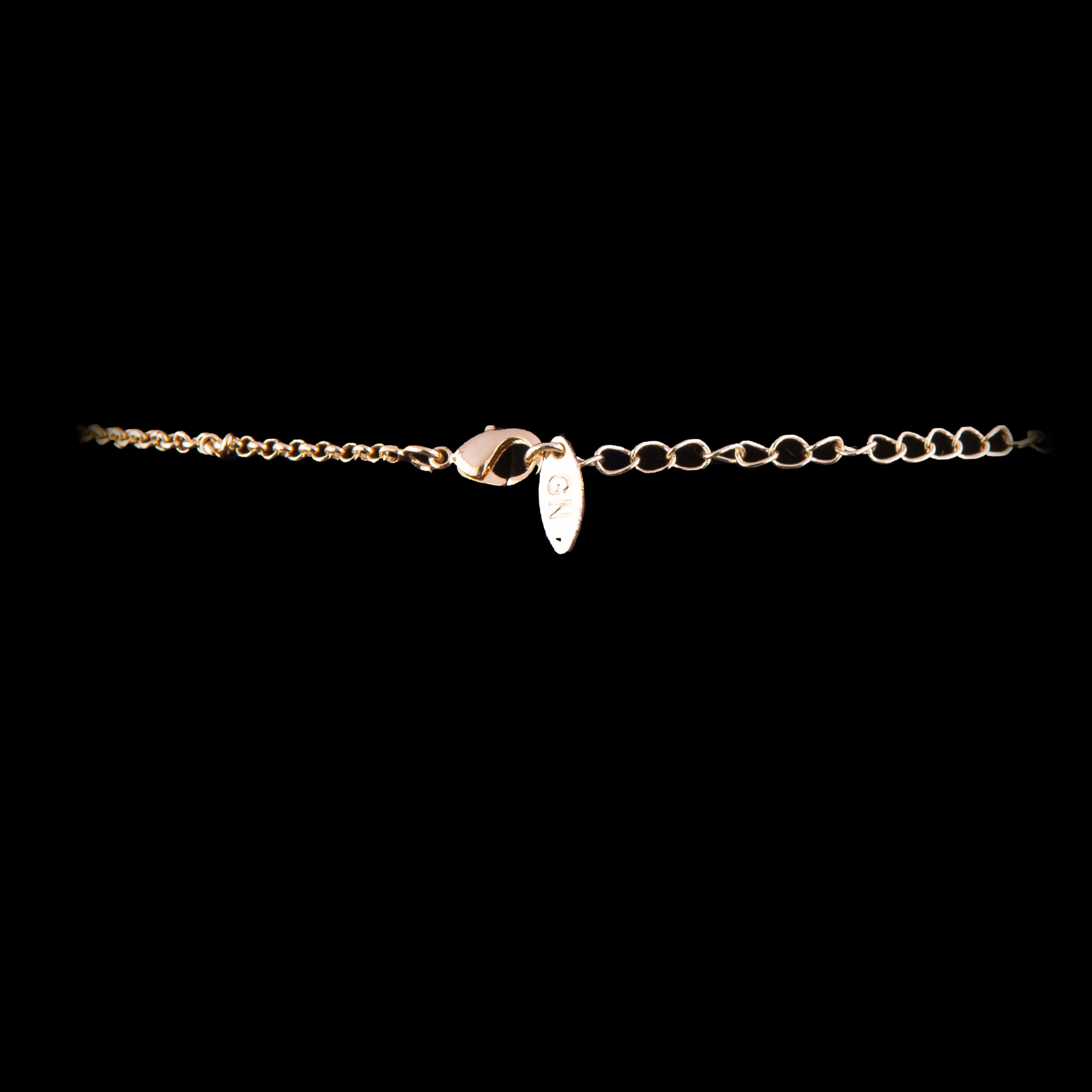 Green Stone Maple Snowflake Locket