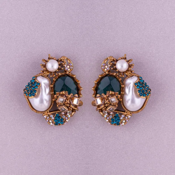 Antique Handmade Pearl Earrings