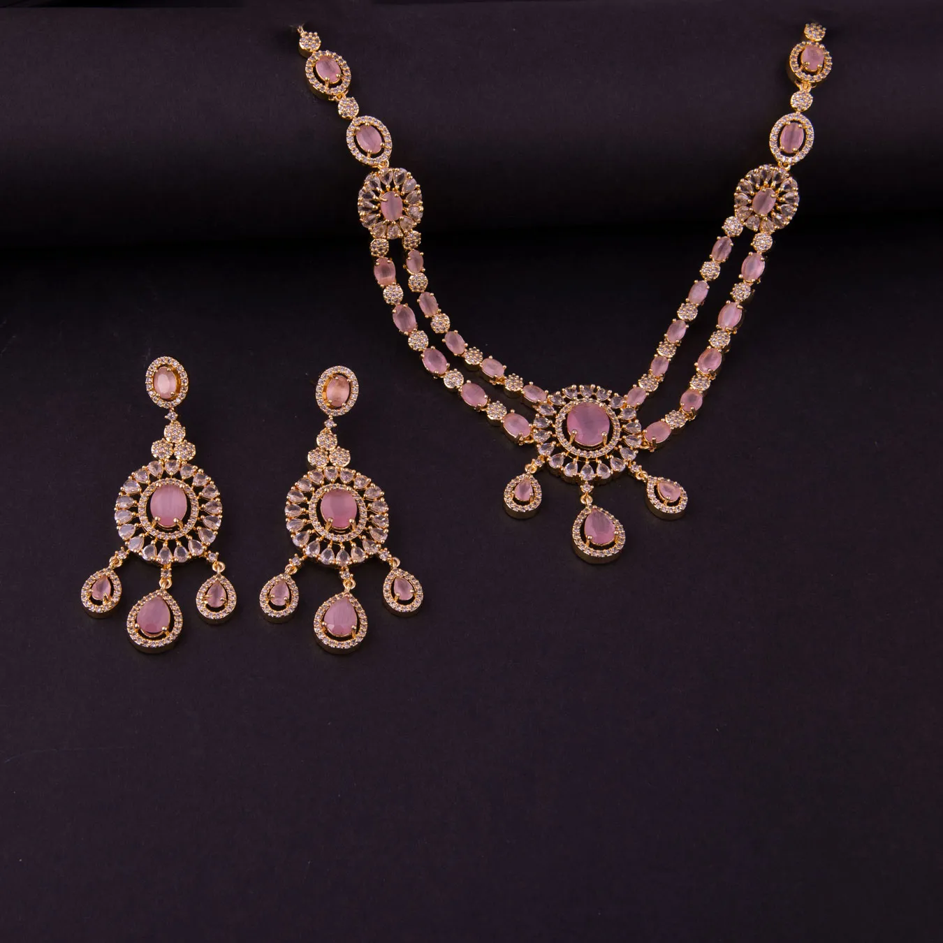 Amirah Zircon Necklace Set
