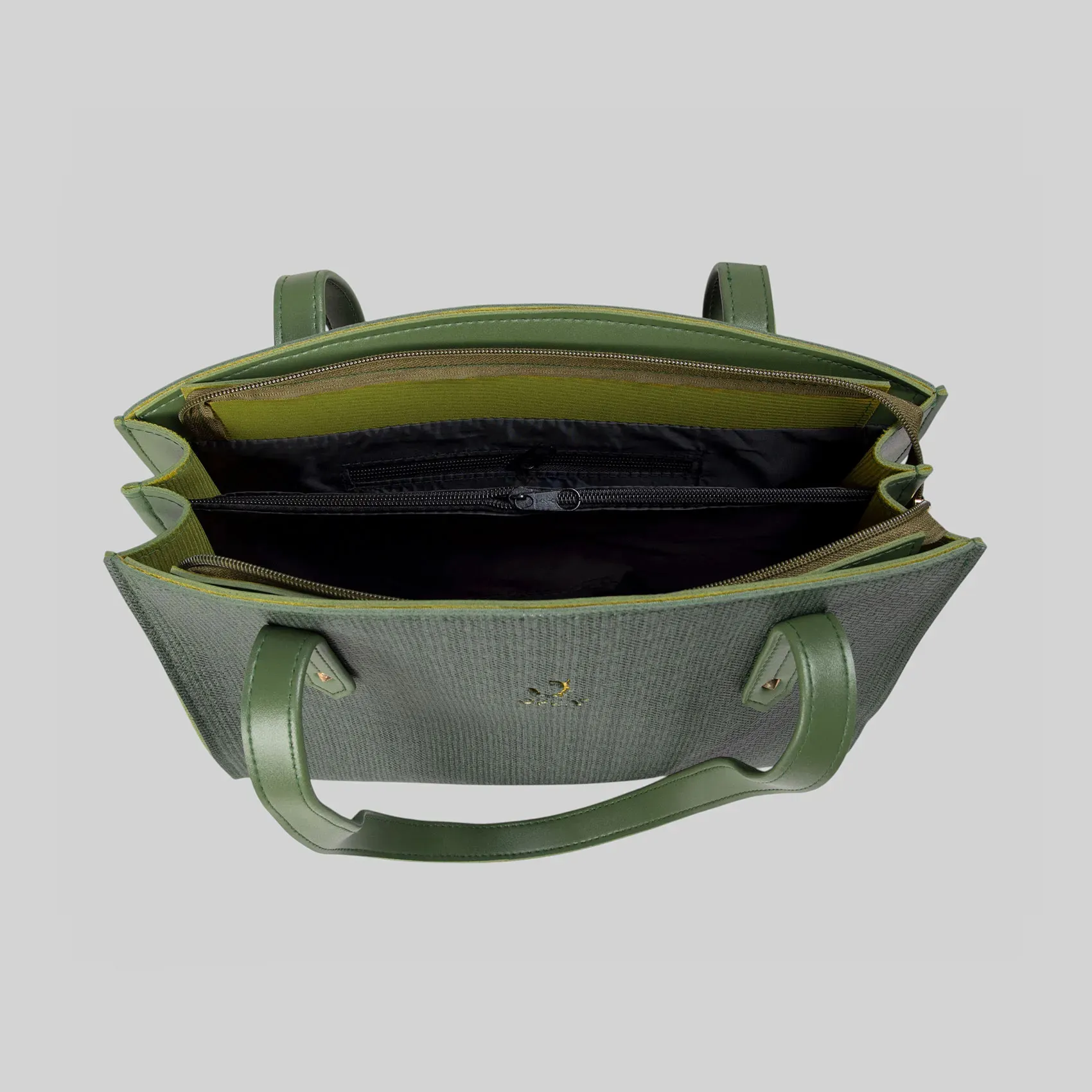 Opea Green Color Top Handle Shoulder Bag