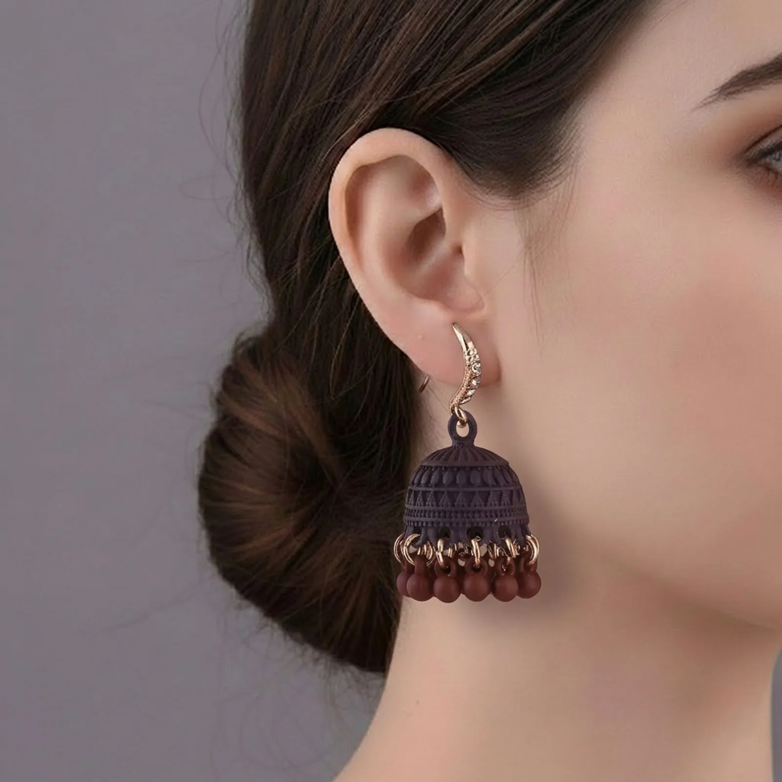 Bell Shaped Jhumka Earrings