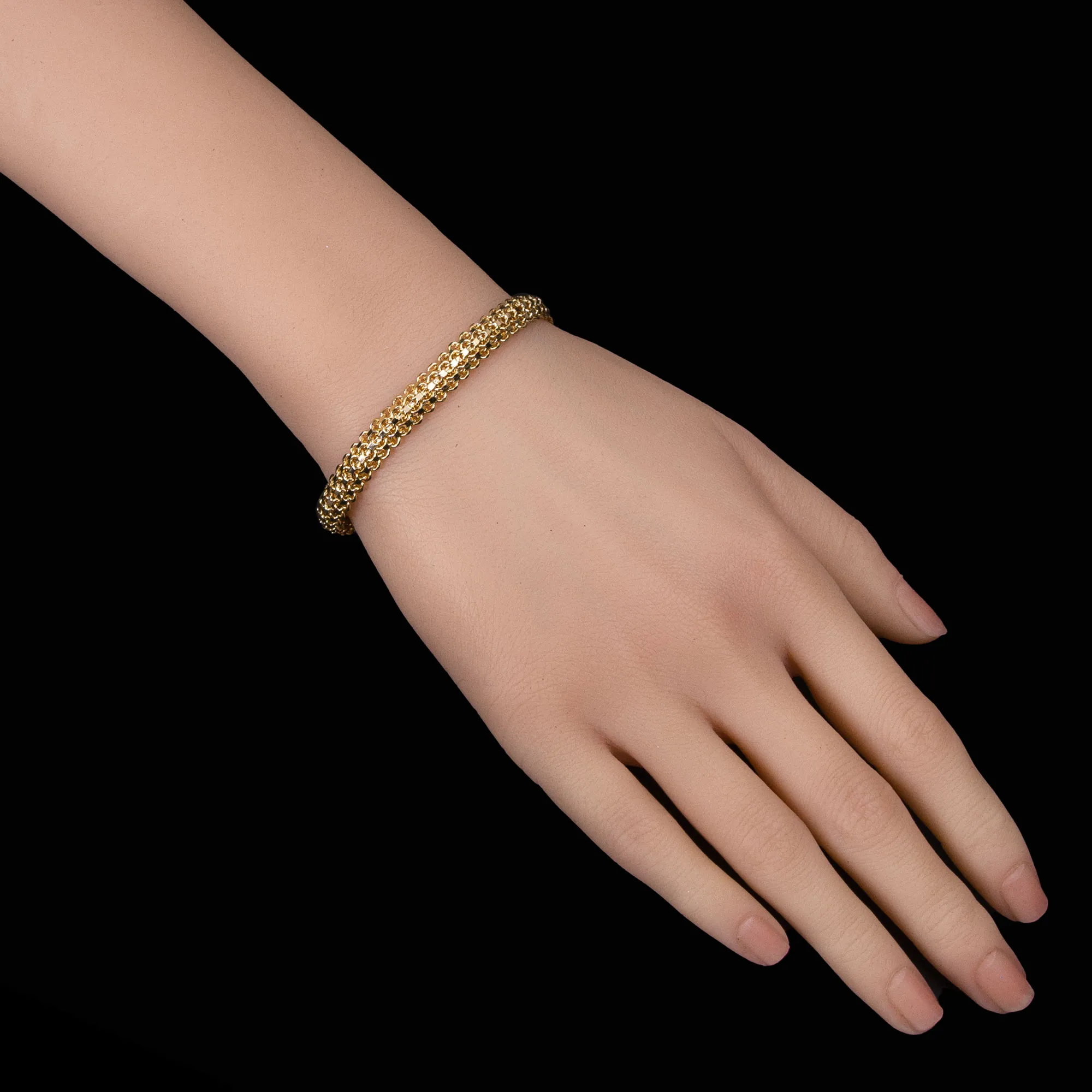 Woven Mesh Chain Bracelet