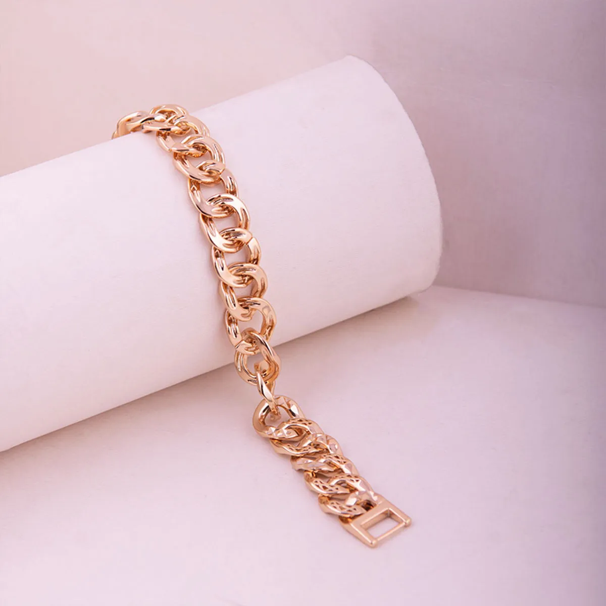 Gold Plated Cuban Chain Bracelet