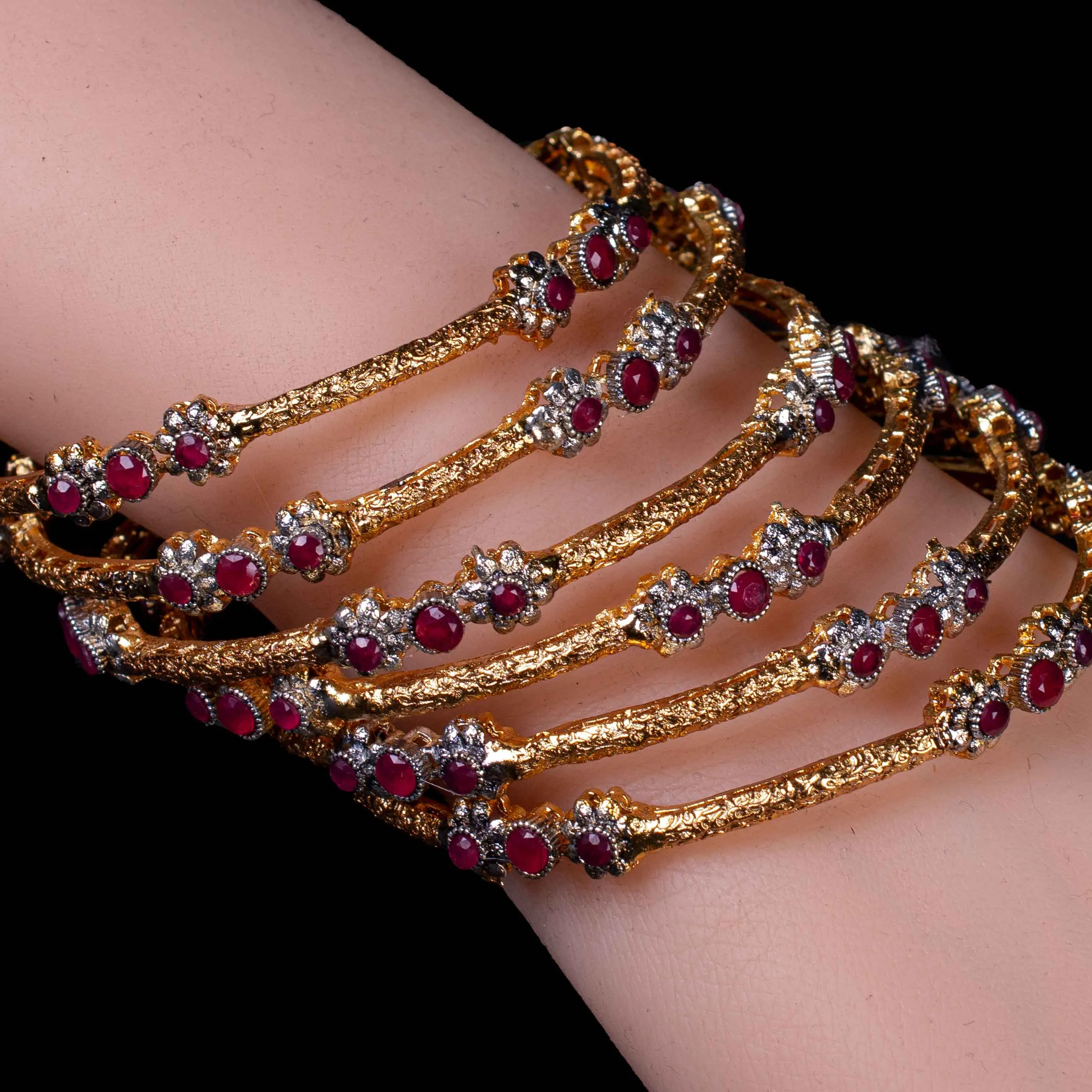 Gold Plated Bridal Bangles For Girls