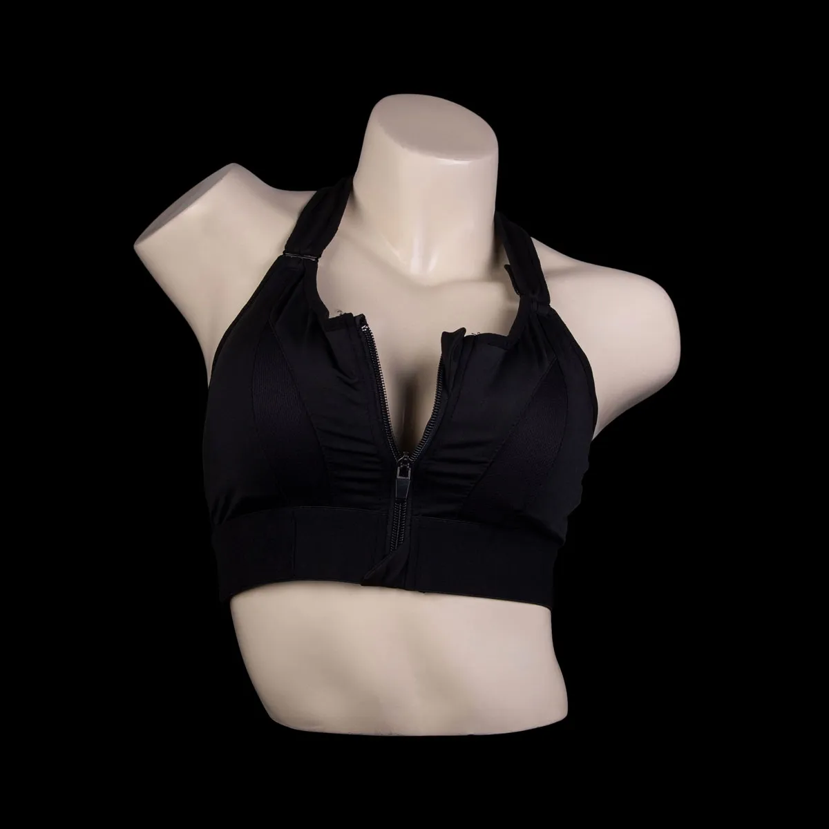 Zip Front Sports Bra