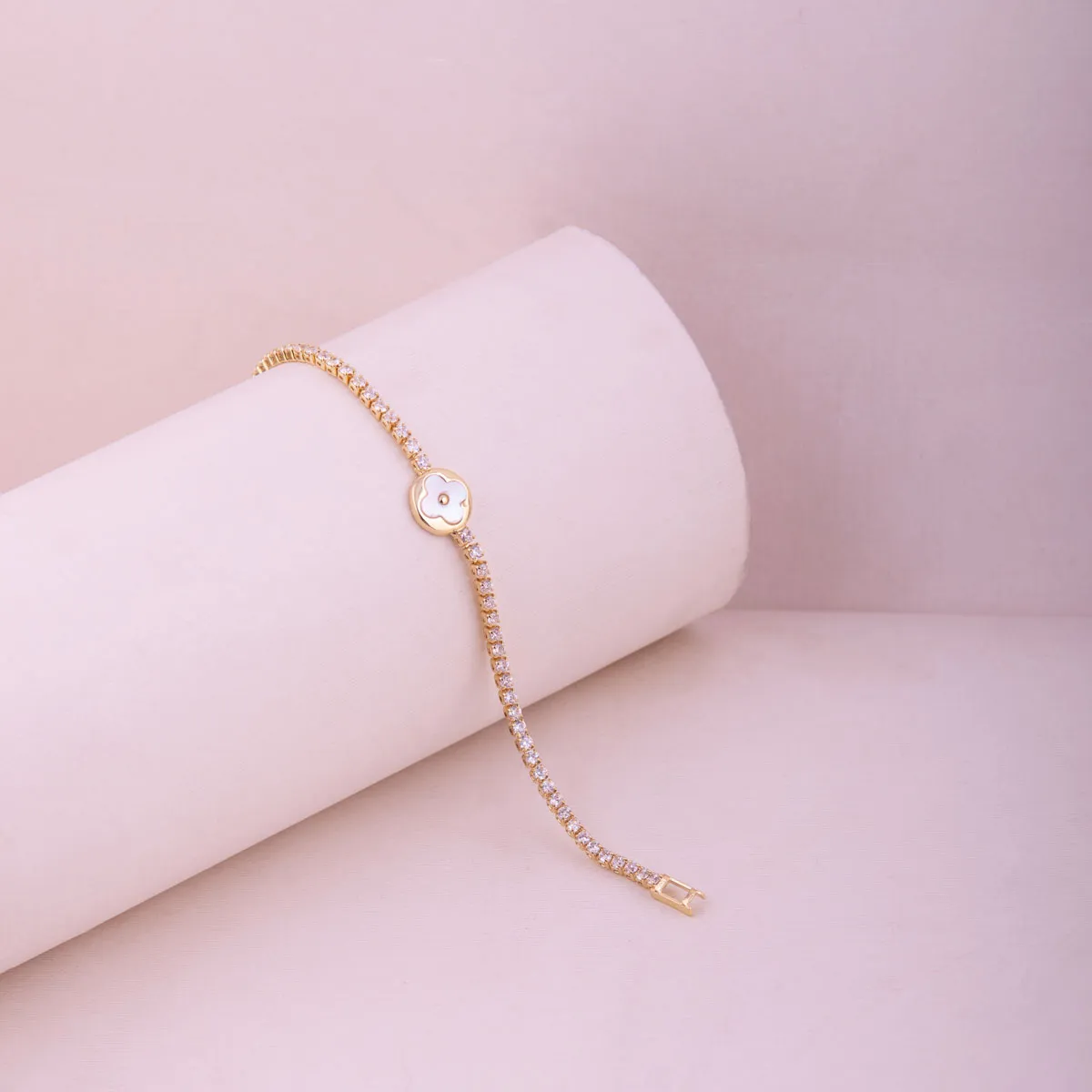 Gold Plated Tennis Bracelet