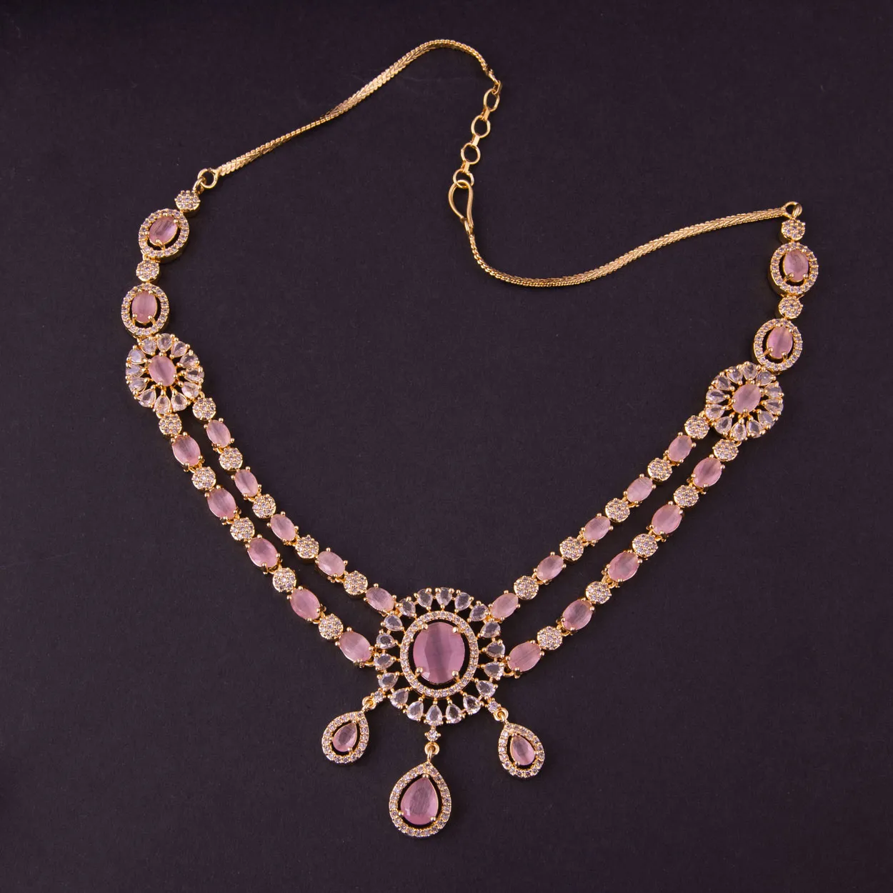 Amirah Zircon Necklace Set