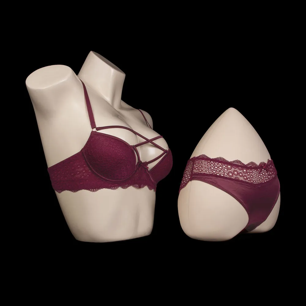 Maroon Pushup Mini bra Set