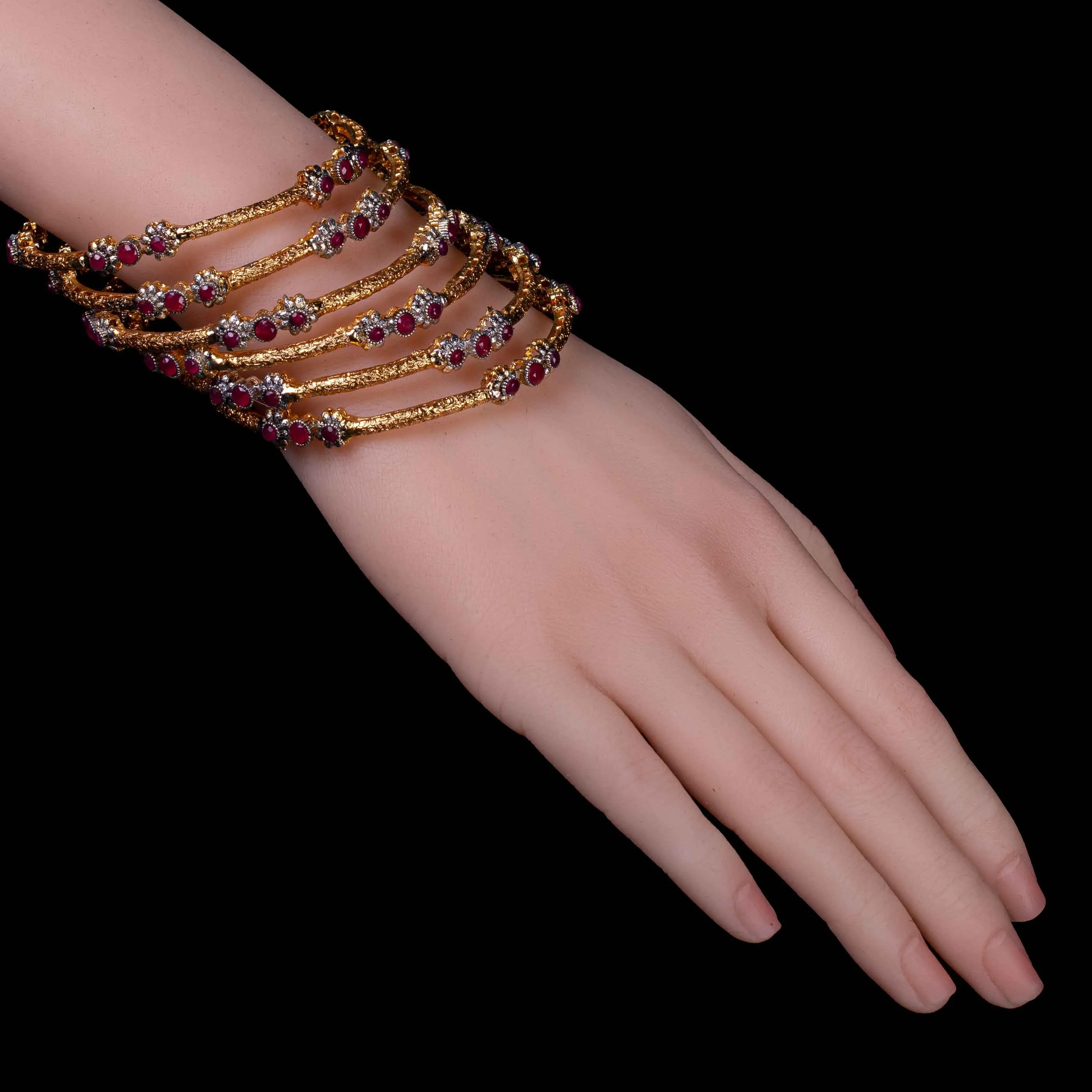 Gold Plated Bridal Bangles For Girls