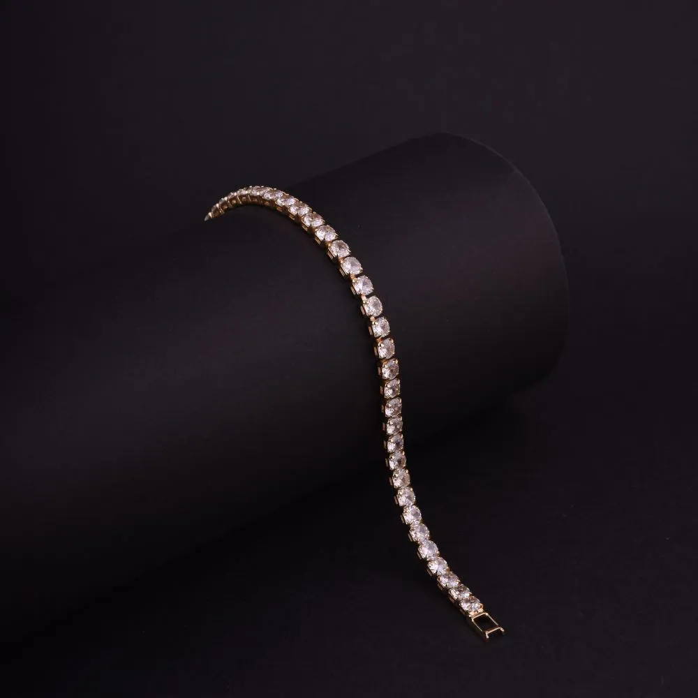 Gold Plated CZ Tennis Bracelet