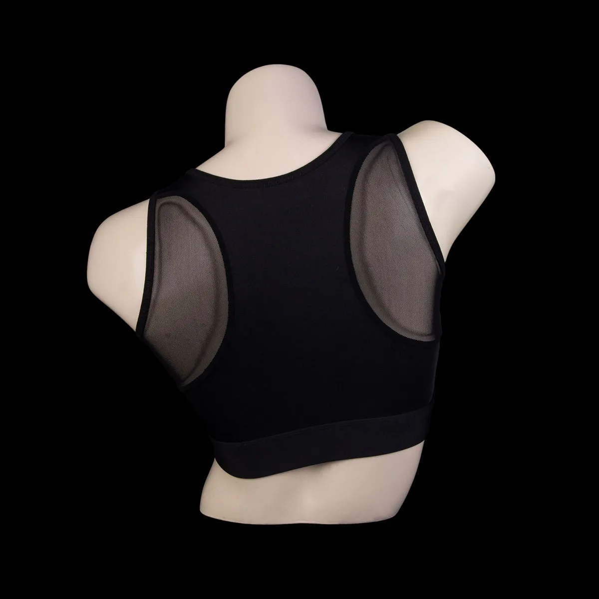 Black Front Zip Sports Bra 987