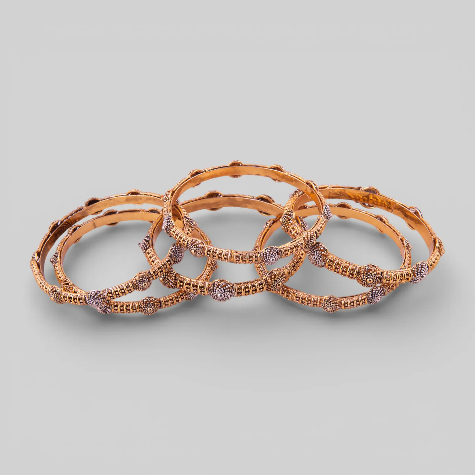 Golden Finish Bangles Set 945