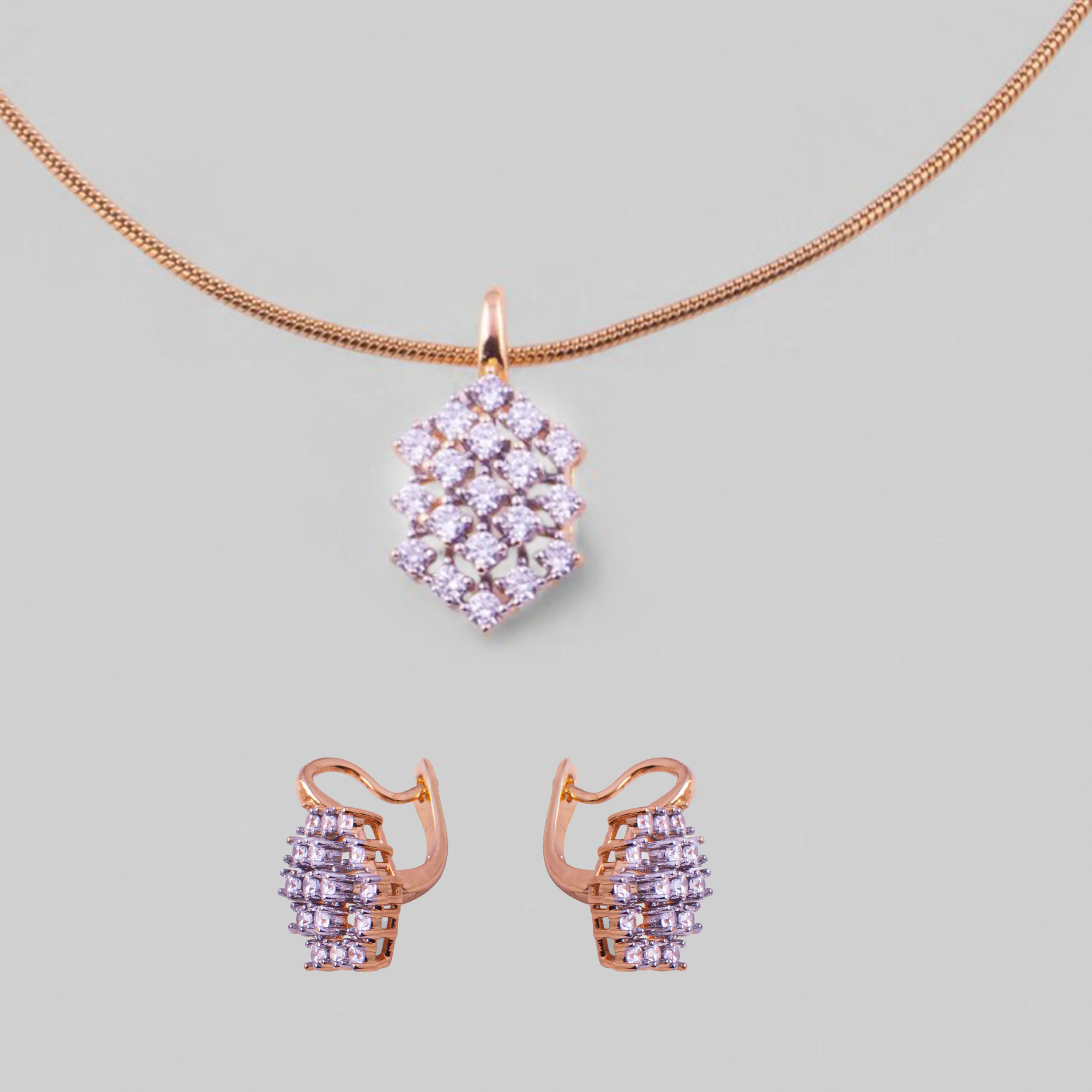 Diamond Cut 3 in 1 Pendant Set