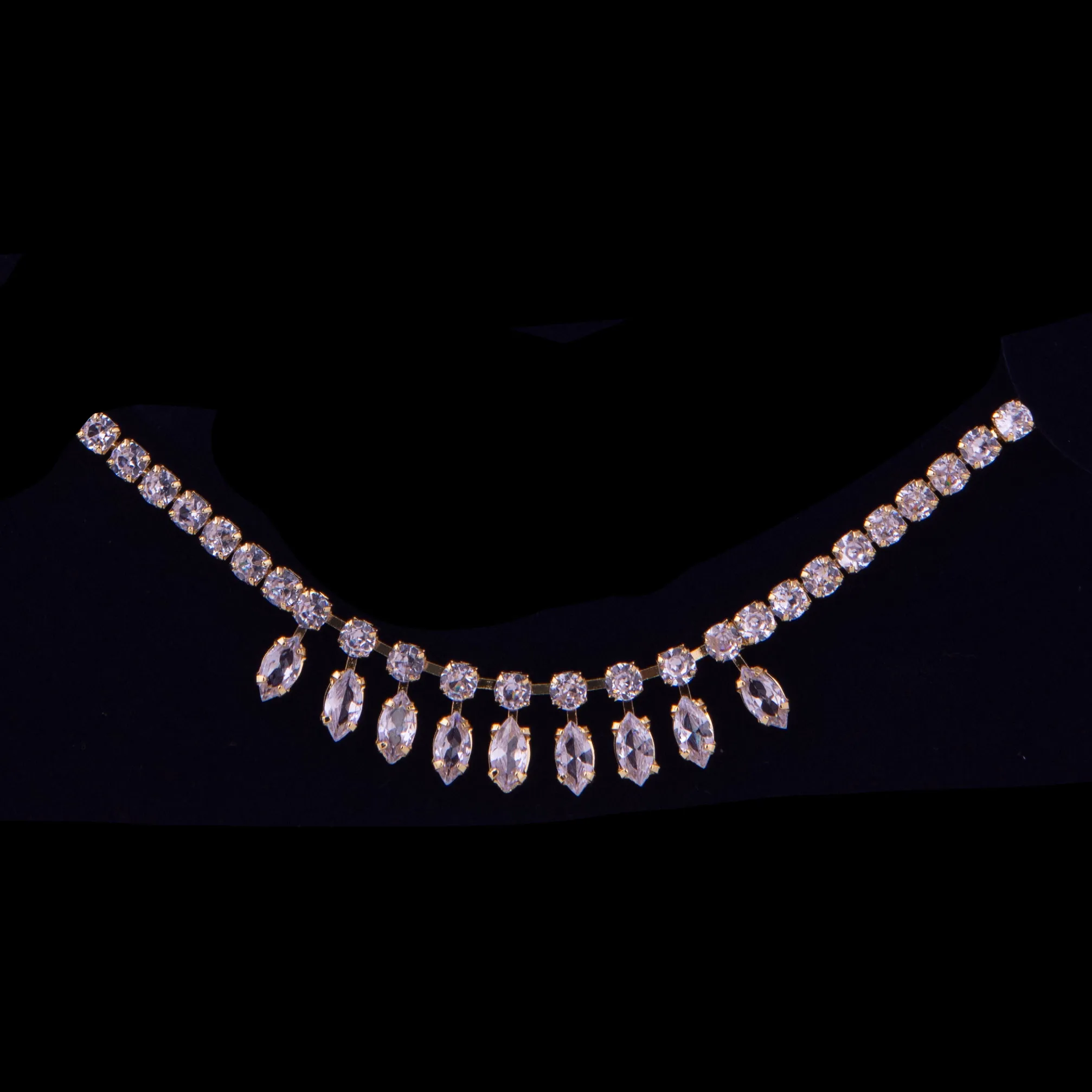 CZ Necklace Bracelet And Earring Set