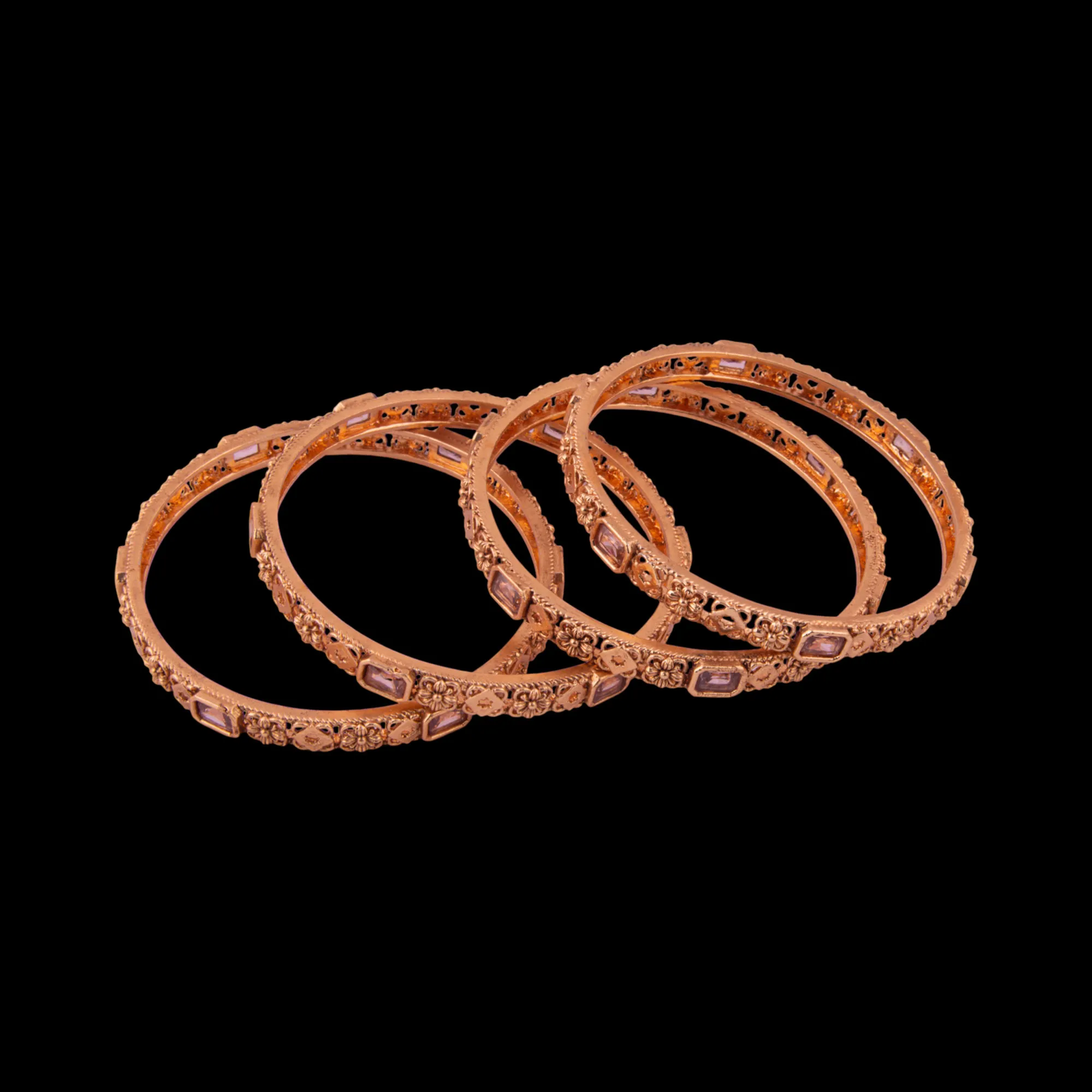 Kundan Polki Stone Bangles