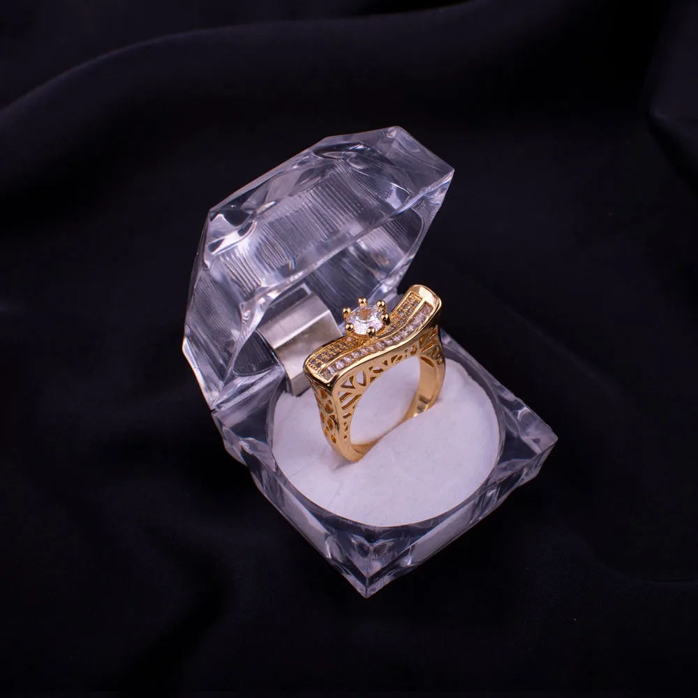 Golden Color Rings Pair