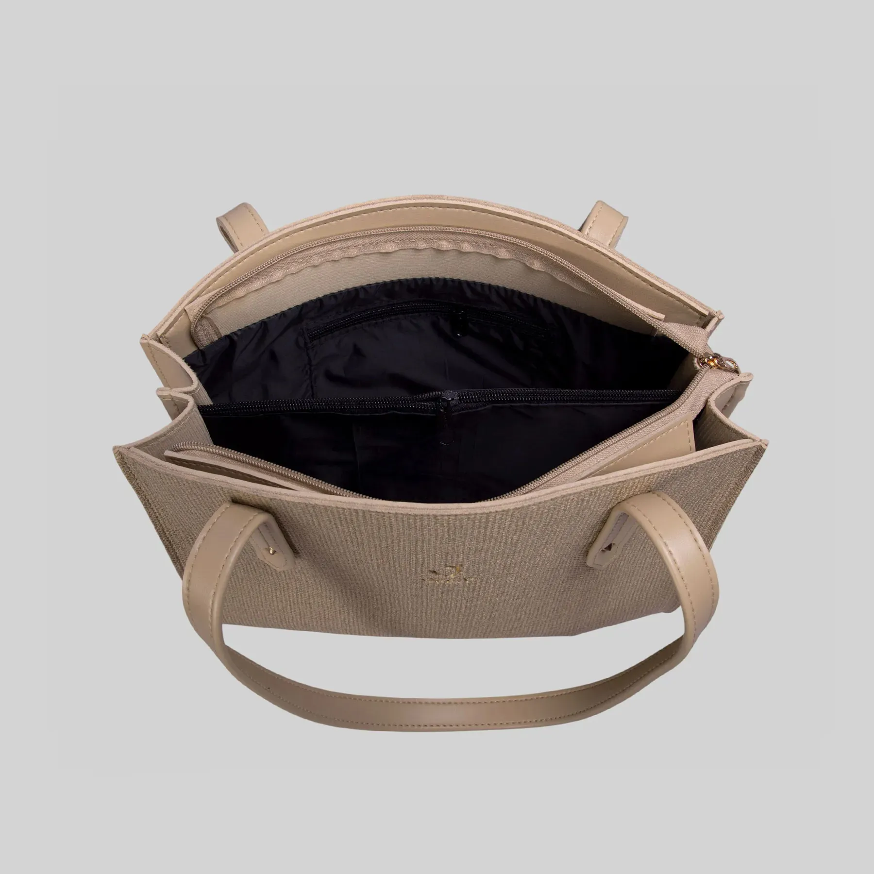 Opea Black Color Top Handle Shoulder Bag