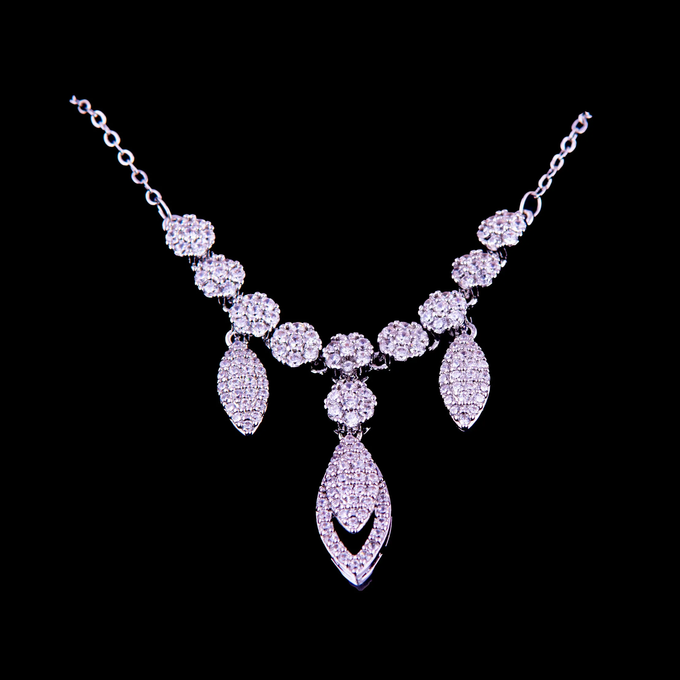 Sterling Silver Necklace Earring Jewelry Set