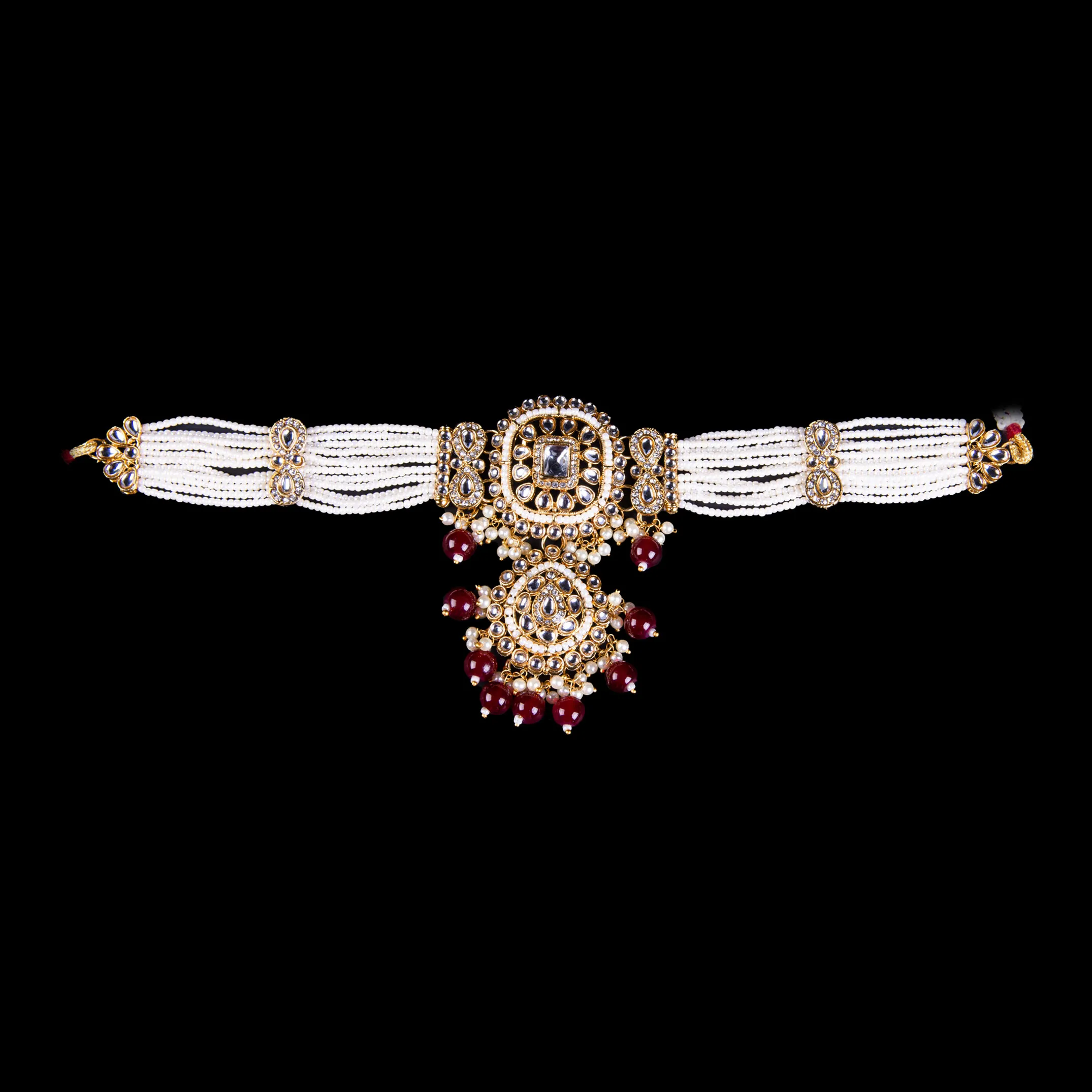 Kundan Pearl Bridal Choker Set