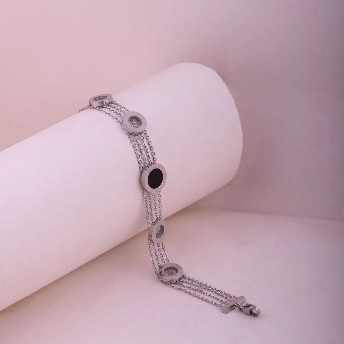 Silver Toned Roman Numeral Bracelet