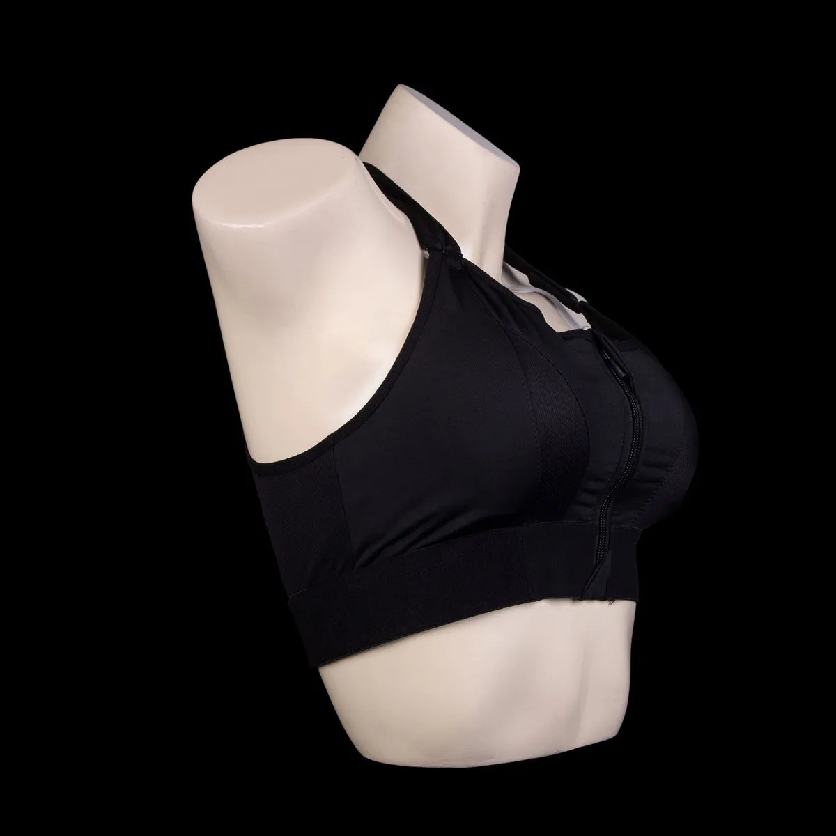 Zip Front Sports Bra