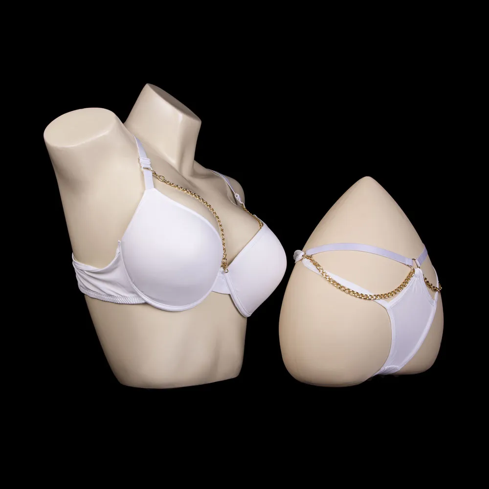 Push Up Padded Chain Bra Set