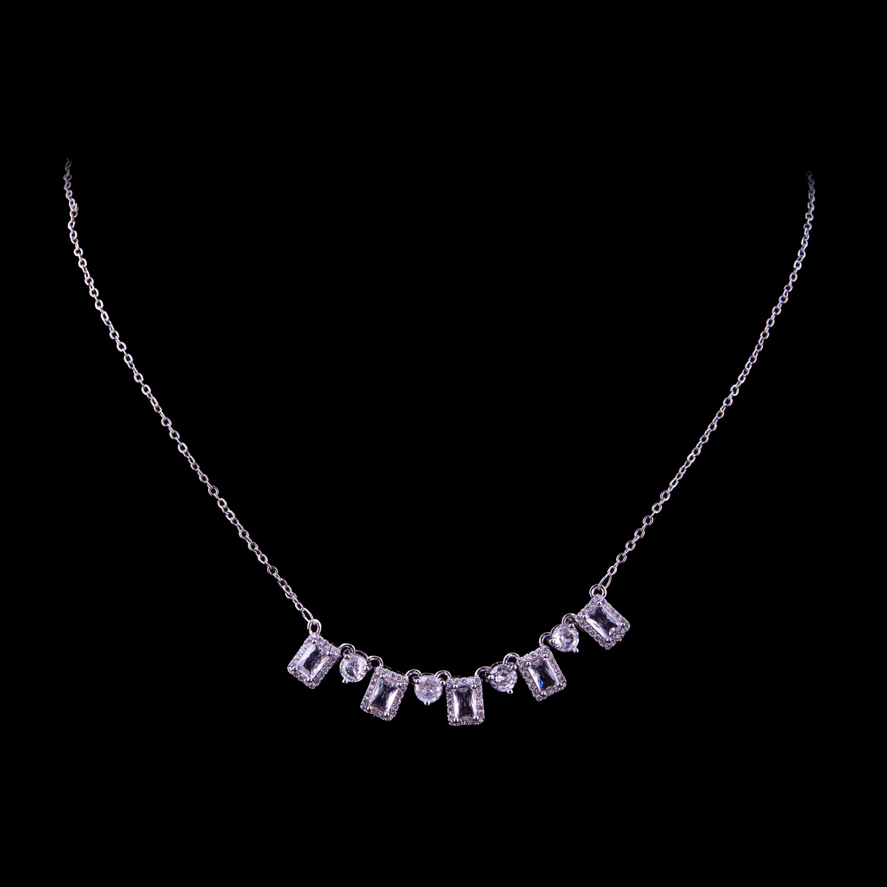 American Diamond Necklace Jewelry Set
