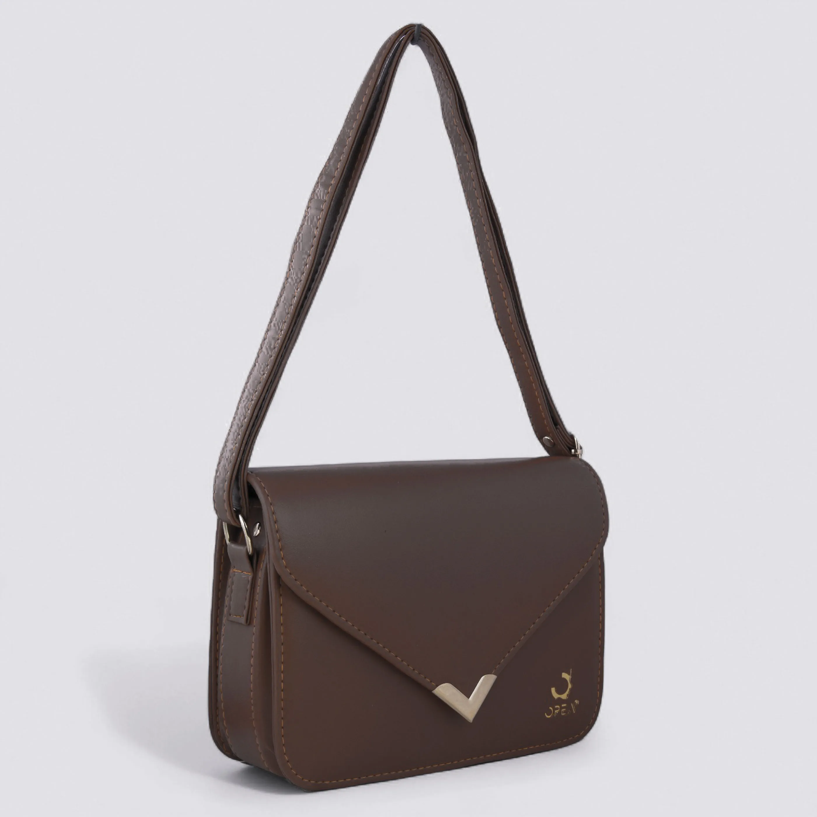 Brown Color Opea Casual Crossbody Bag