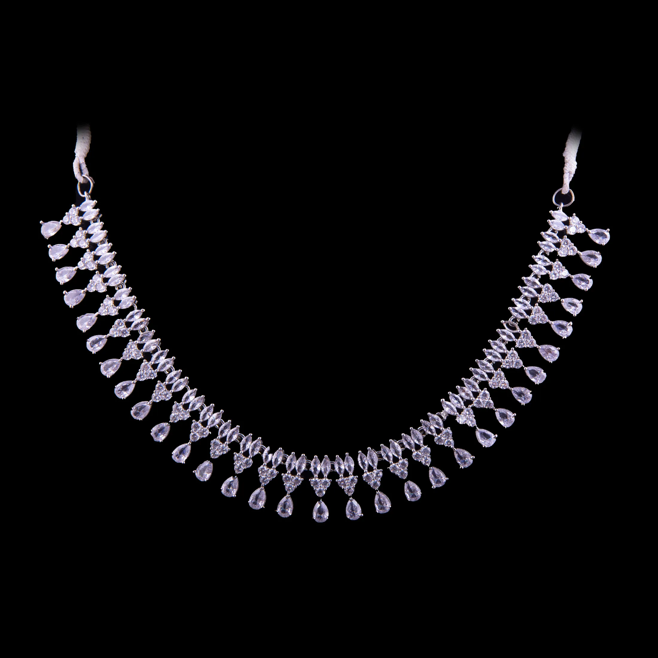 Silver Plated Cubic Zirconia Jewelry set