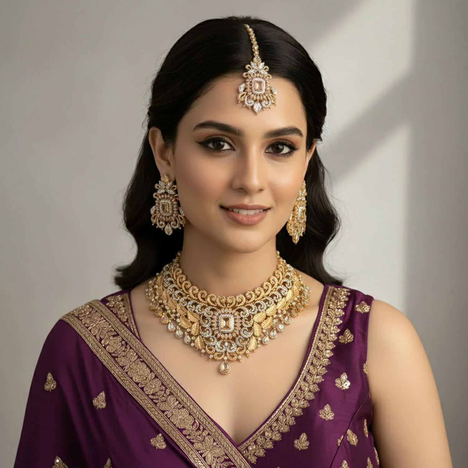 Gold Plated Bridal Jewellery Set