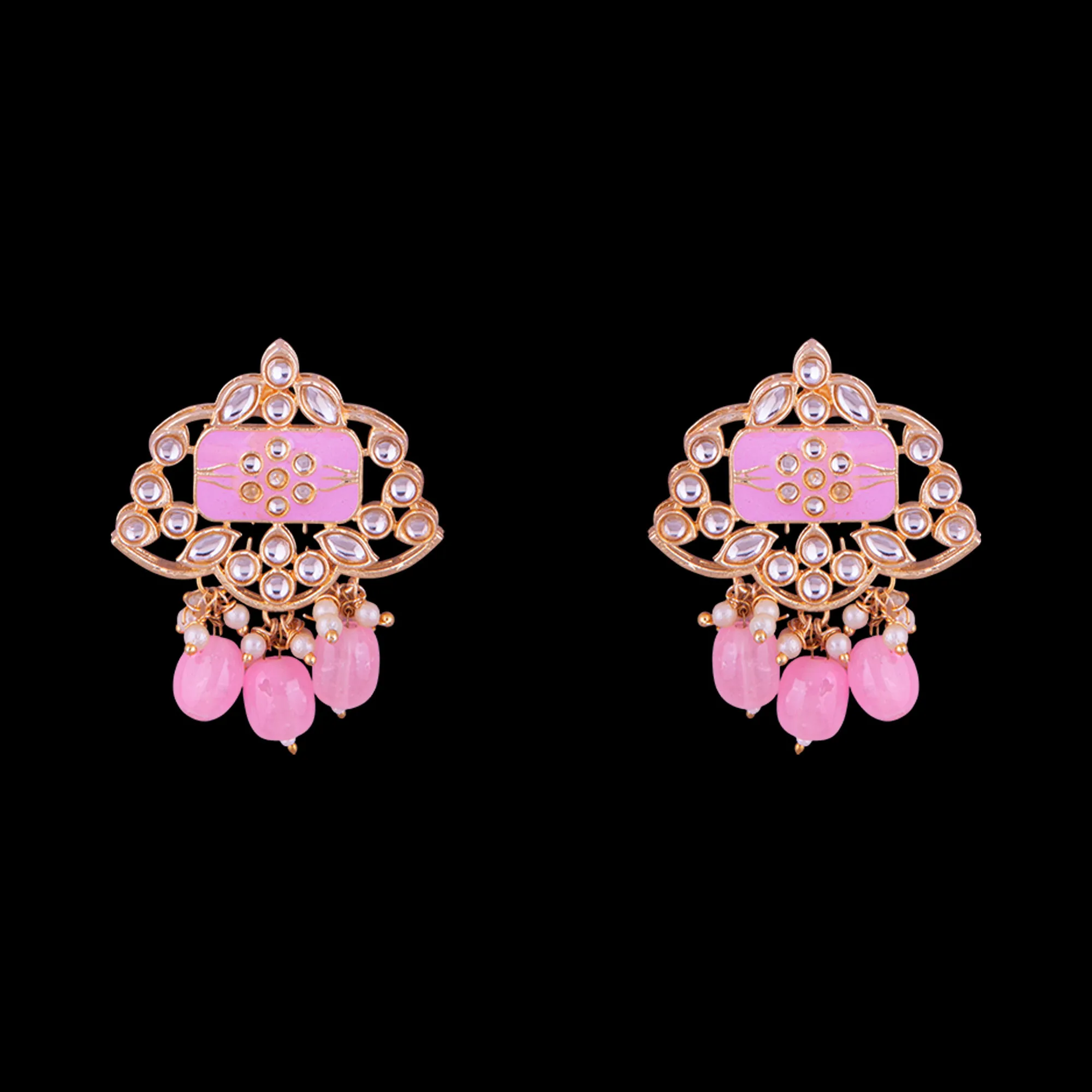 Kundan Pearl Rani Mala Set