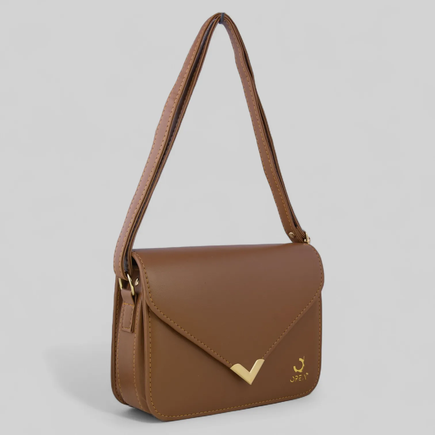 Camel Color Opea Casual Crossbody Bag