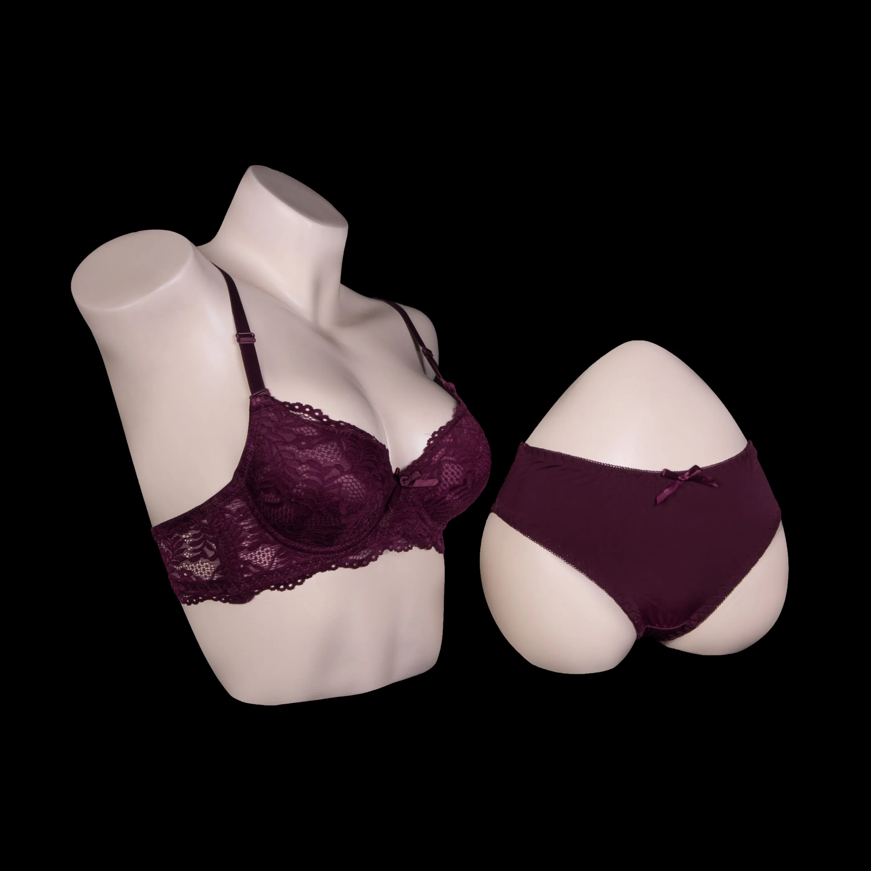 Peach Padded bra and panty set