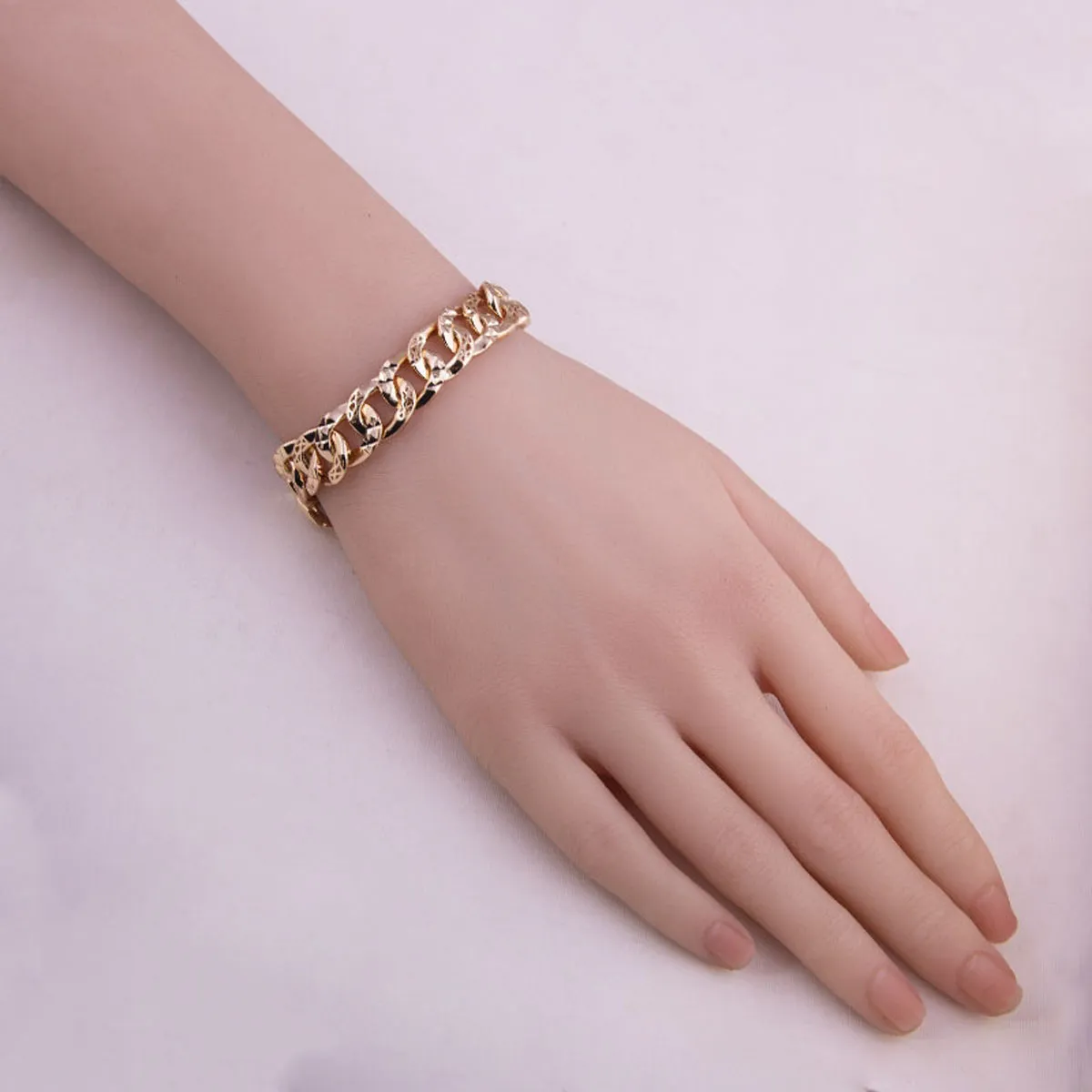 Gold Plated Cuban Chain Bracelet